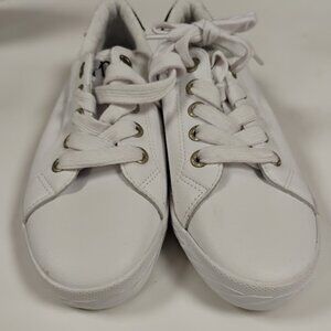 🤍 Blue Dor White Leather Sneakers – Women’s Size 7.5 – Minimalist Lace-Up Shoes